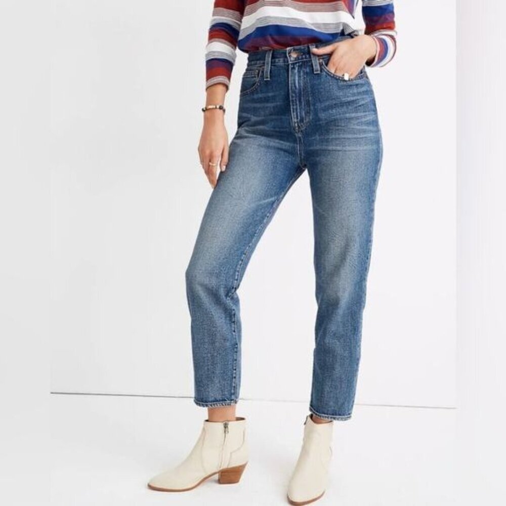 Madewell Straight Leg Jeans - Classic Blue